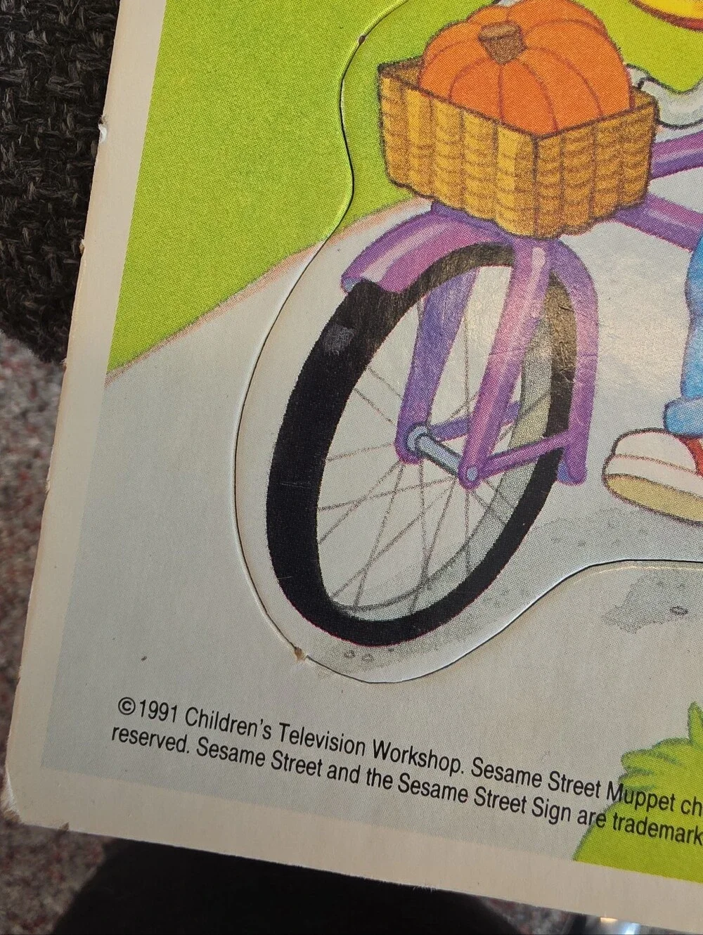 1991 Vintage Golden Sesame Street Frame-Tray Puzzles Seasons Spring Fall Summer